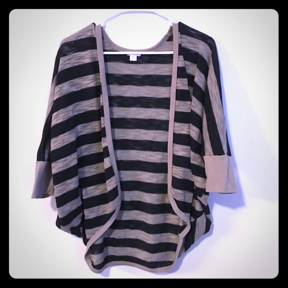 Black and brown sweater